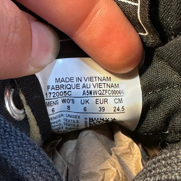 Converse Chuck 70 High Top Sherpa Black Men’s Size 6 / Women’s 8 - Picture 5 of 8